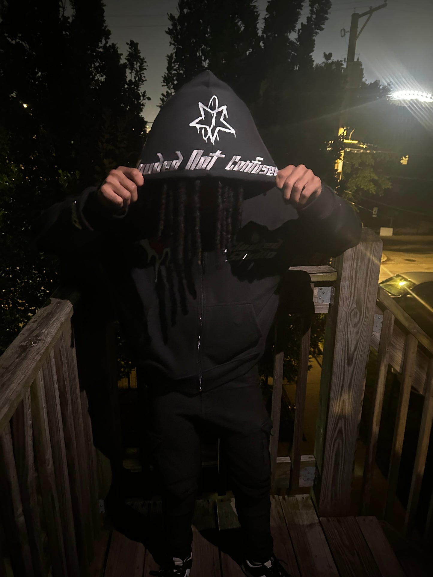 Clouded Studios Signature Midweight Zip Up Pre Order Black