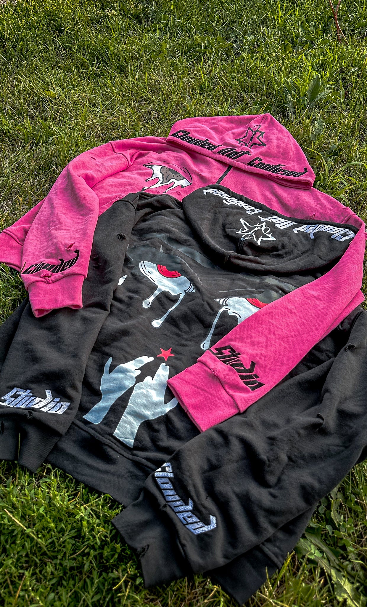 Clouded Studios Signature Midweight Zip Up Pre Order Black
