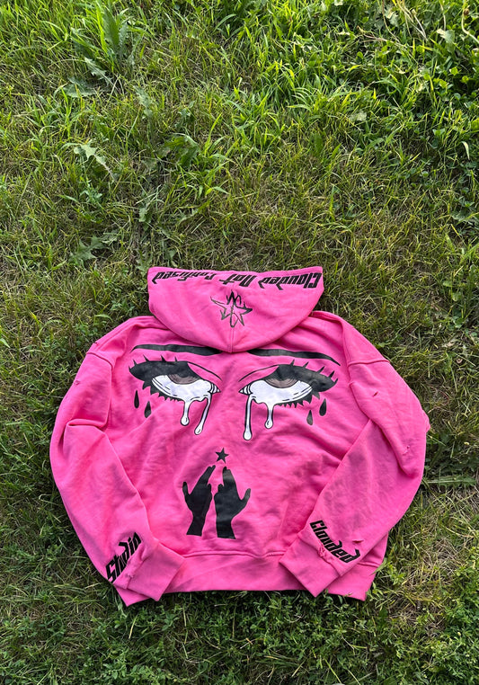 Clouded Studios Signature Midweight Zip Up Pre Order Pink