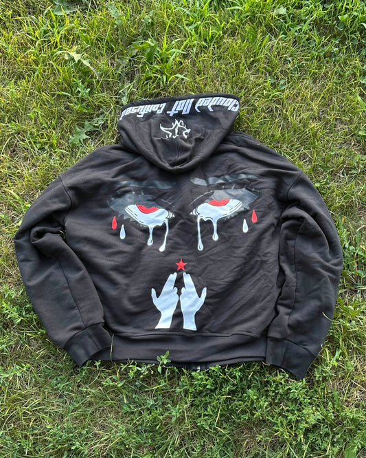 Clouded Studios Signature Midweight Zip Up Pre Order Black