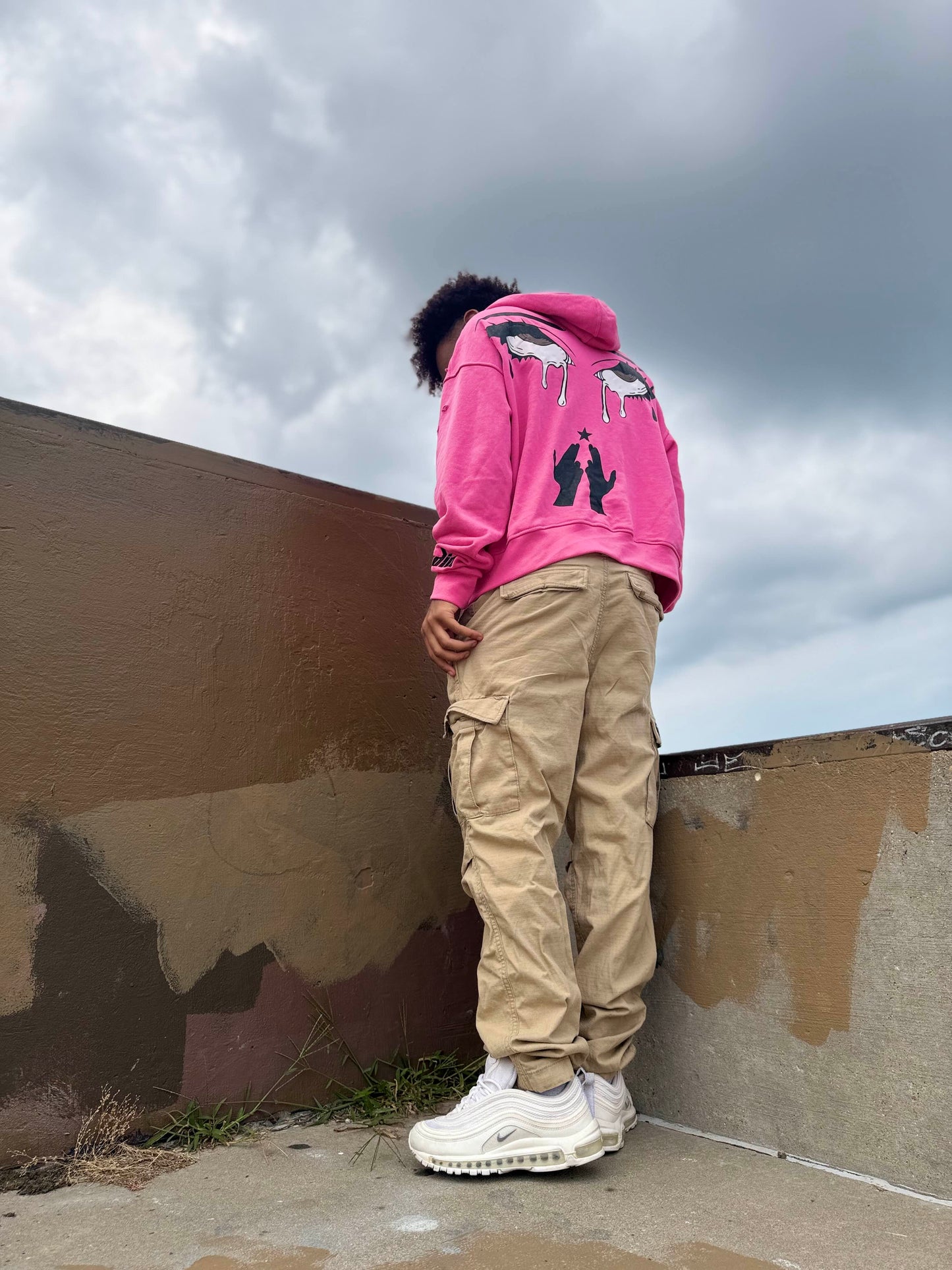 Clouded Studios Signature Midweight Zip Up Pre Order Pink