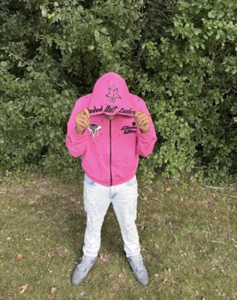 Clouded Studios Signature Midweight Zip Up Pre Order Pink
